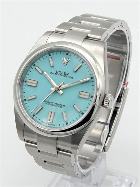 mens blue rolex watch|Rolex with tiffany blue dial.